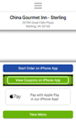 Mobile Screenshot of chinagourmetinnsterling.com